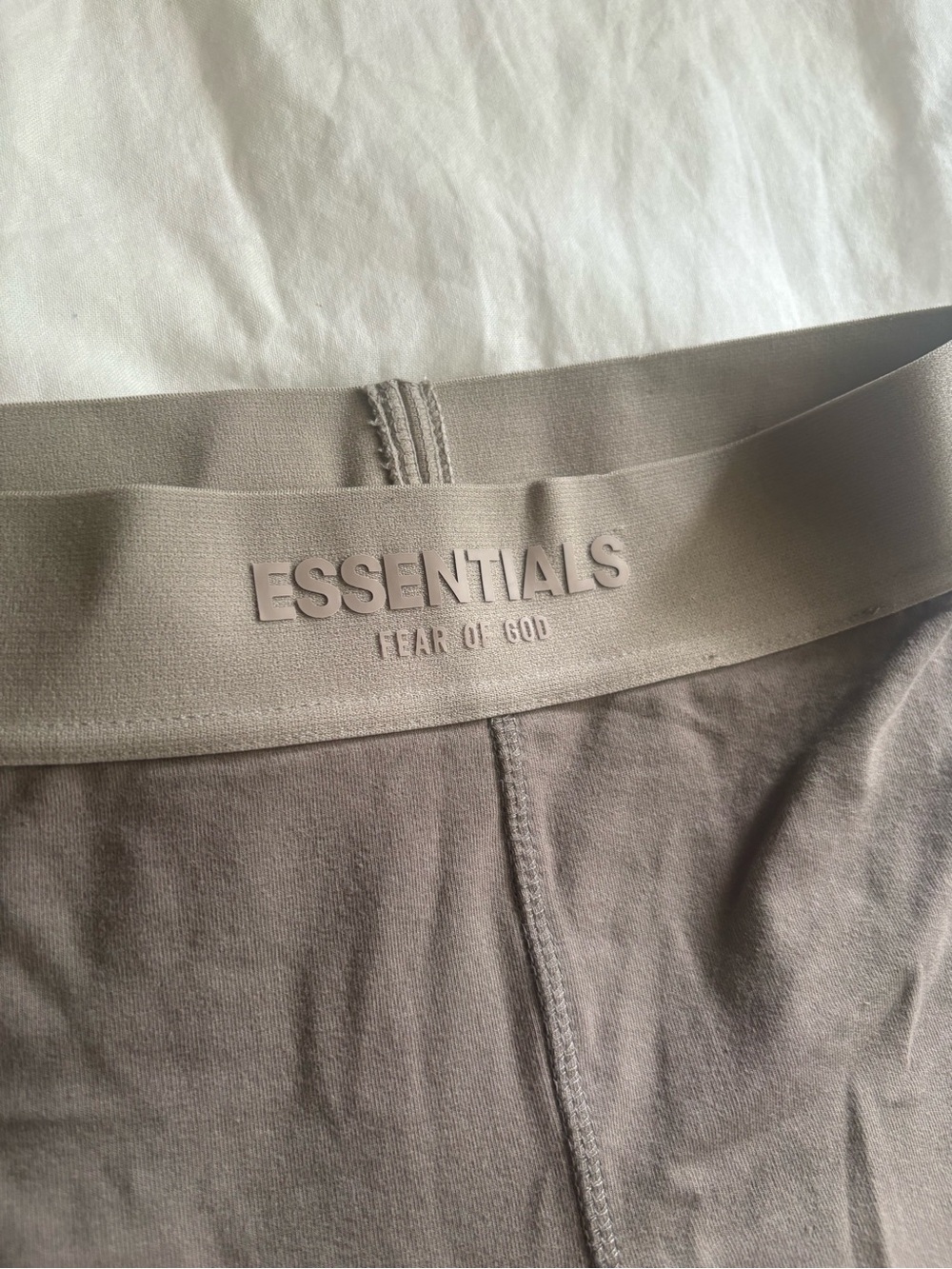 Fear of God ESSENTIALS Taupe Elastic Waistband Leggings